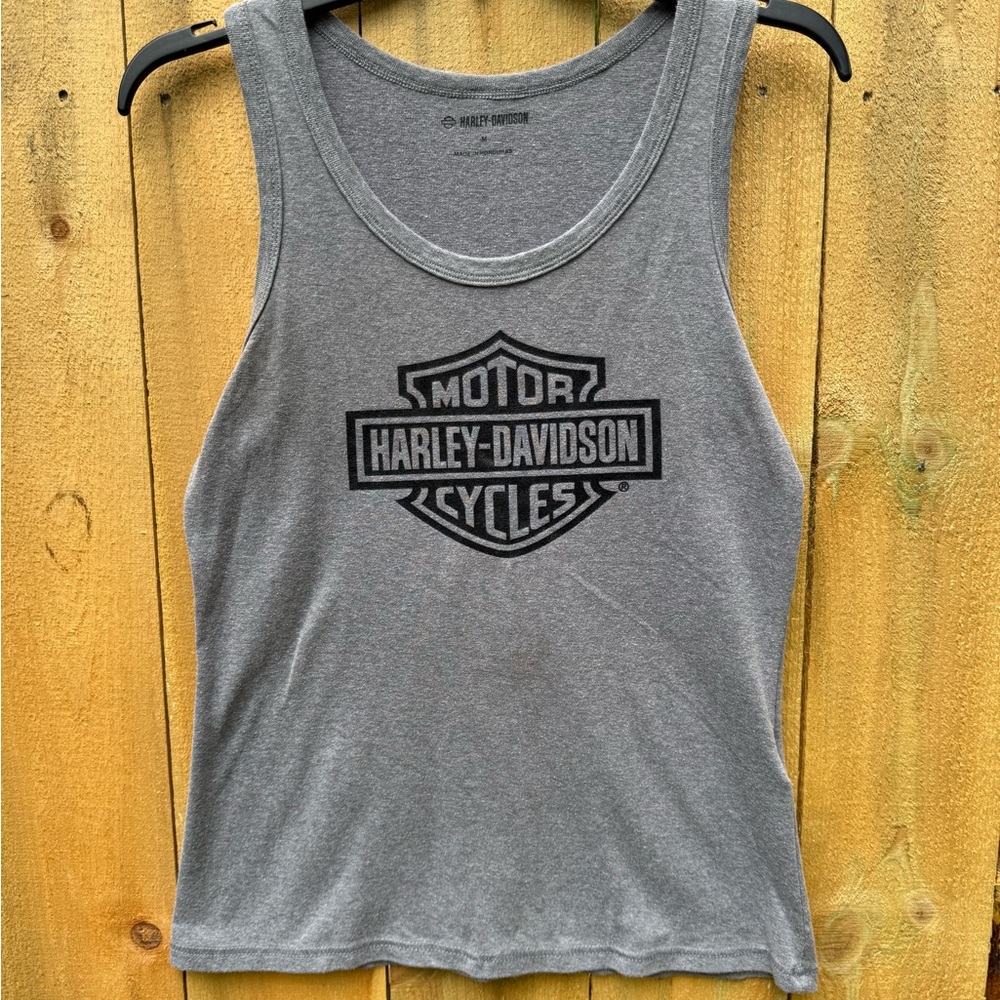 Harley-Davidson Gray Graphic Tank Top